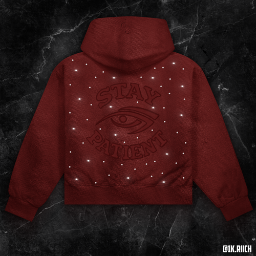 *Falu Red Cropped Zip Up