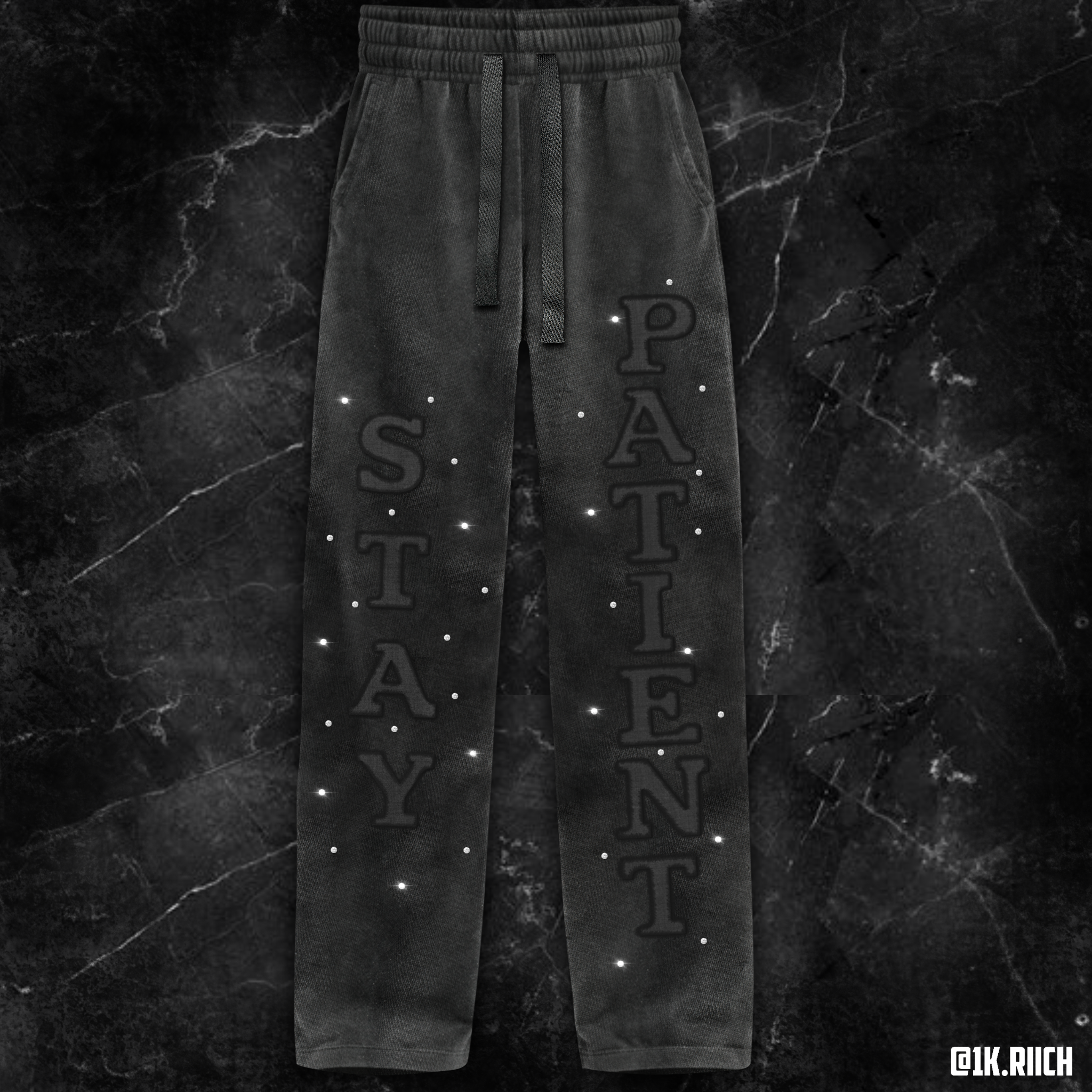 Double waisted black pants