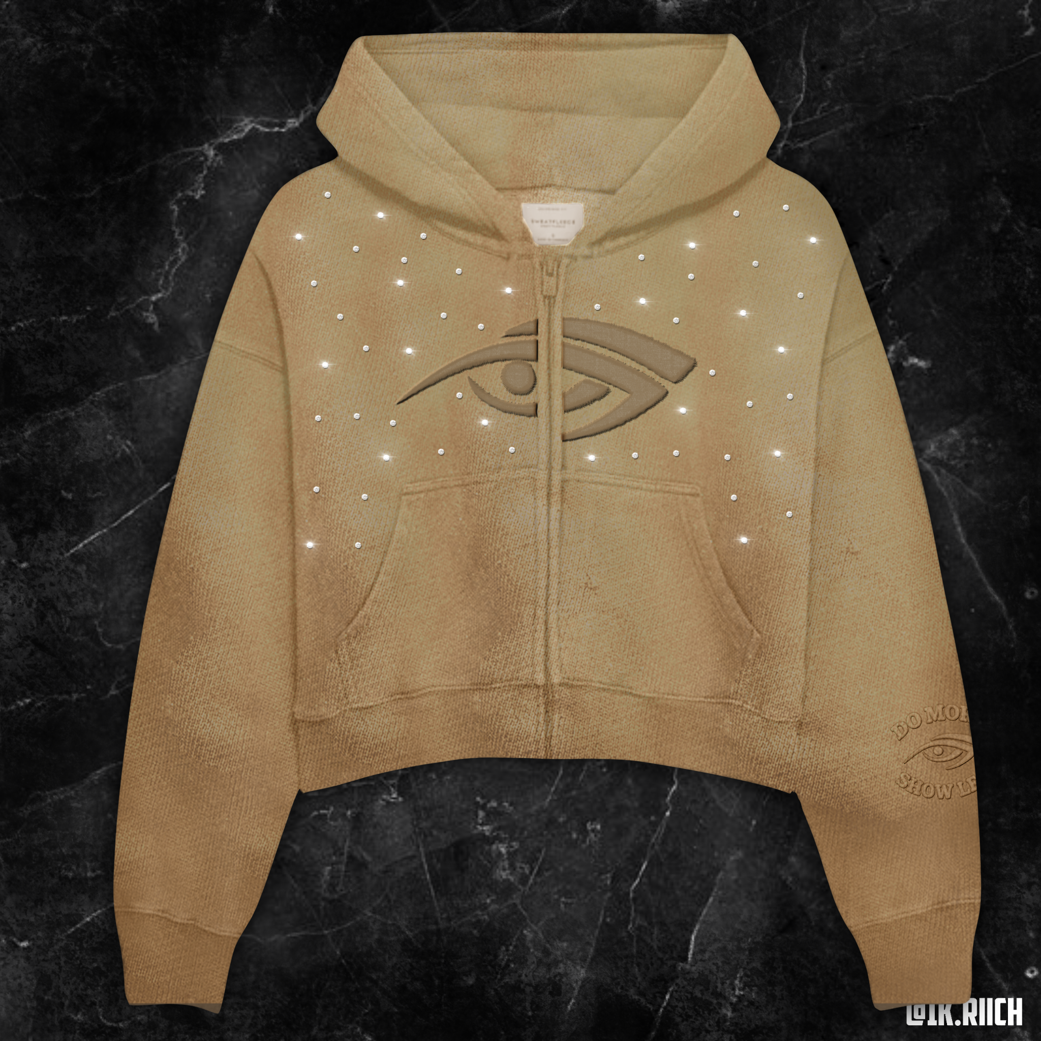 *Crayola Peach Cropped Zip Up